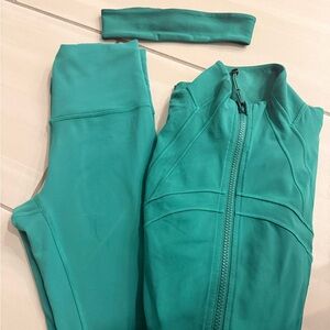 Cascadia Green lulu lemon bundle define legging headband